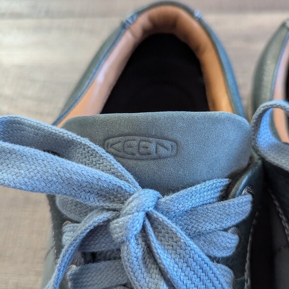 Keen Women's Presidio Lace-Up Supportive Rugged Leather Sneakers Blue Green 8 - Picture 4 of 9